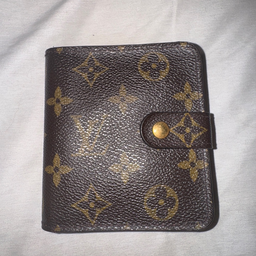 Louis Vuitton Brown and Gold Monogram Wallet
